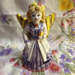 Vintage Fairy Angel Ceramic Fugurine, Bell